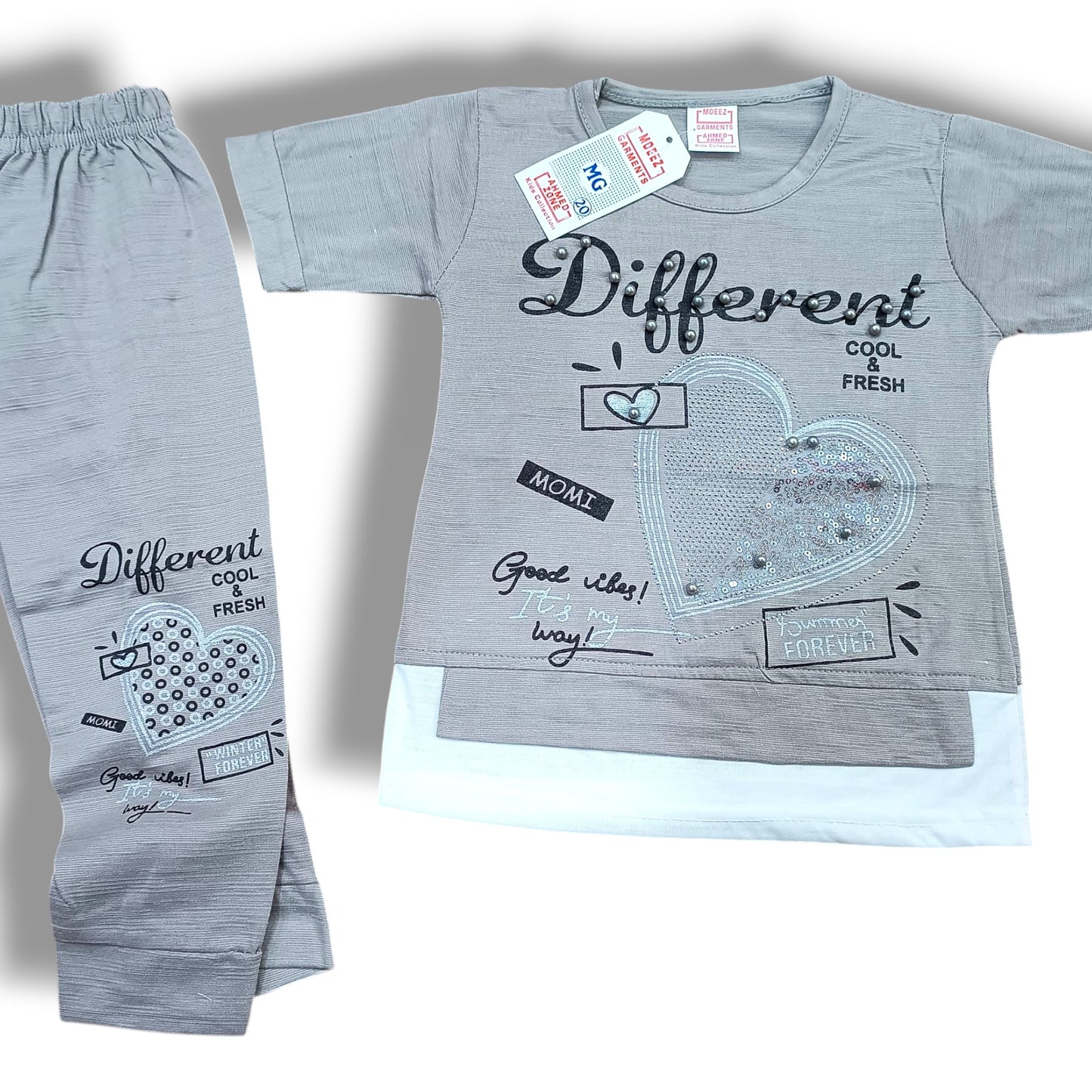 "Different Baby Girl Summer Suit | Stylish & Comfy | 1β5 Years"