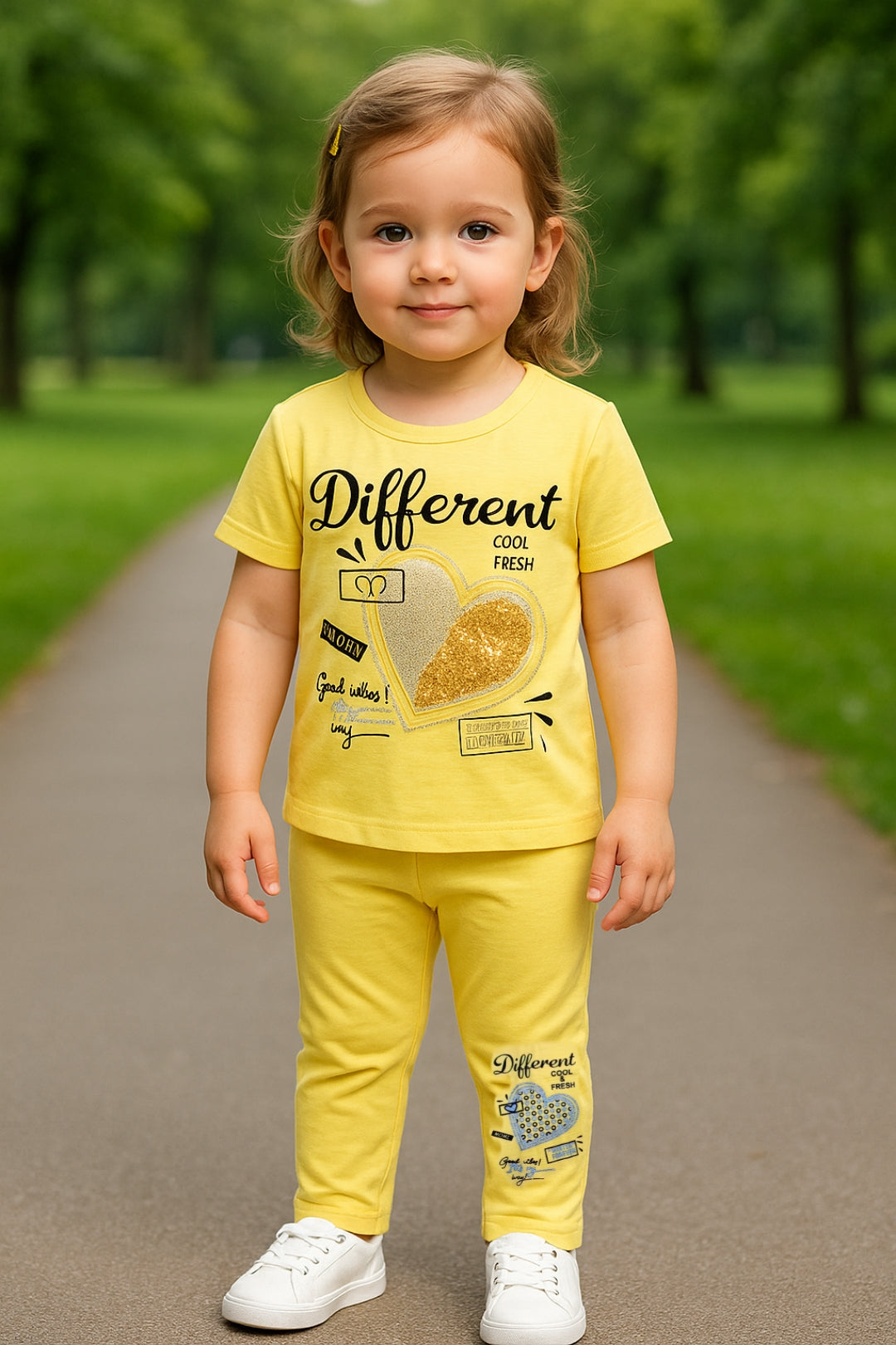 "Different Baby Girl Summer Suit | Stylish & Comfy | 1–5 Years"