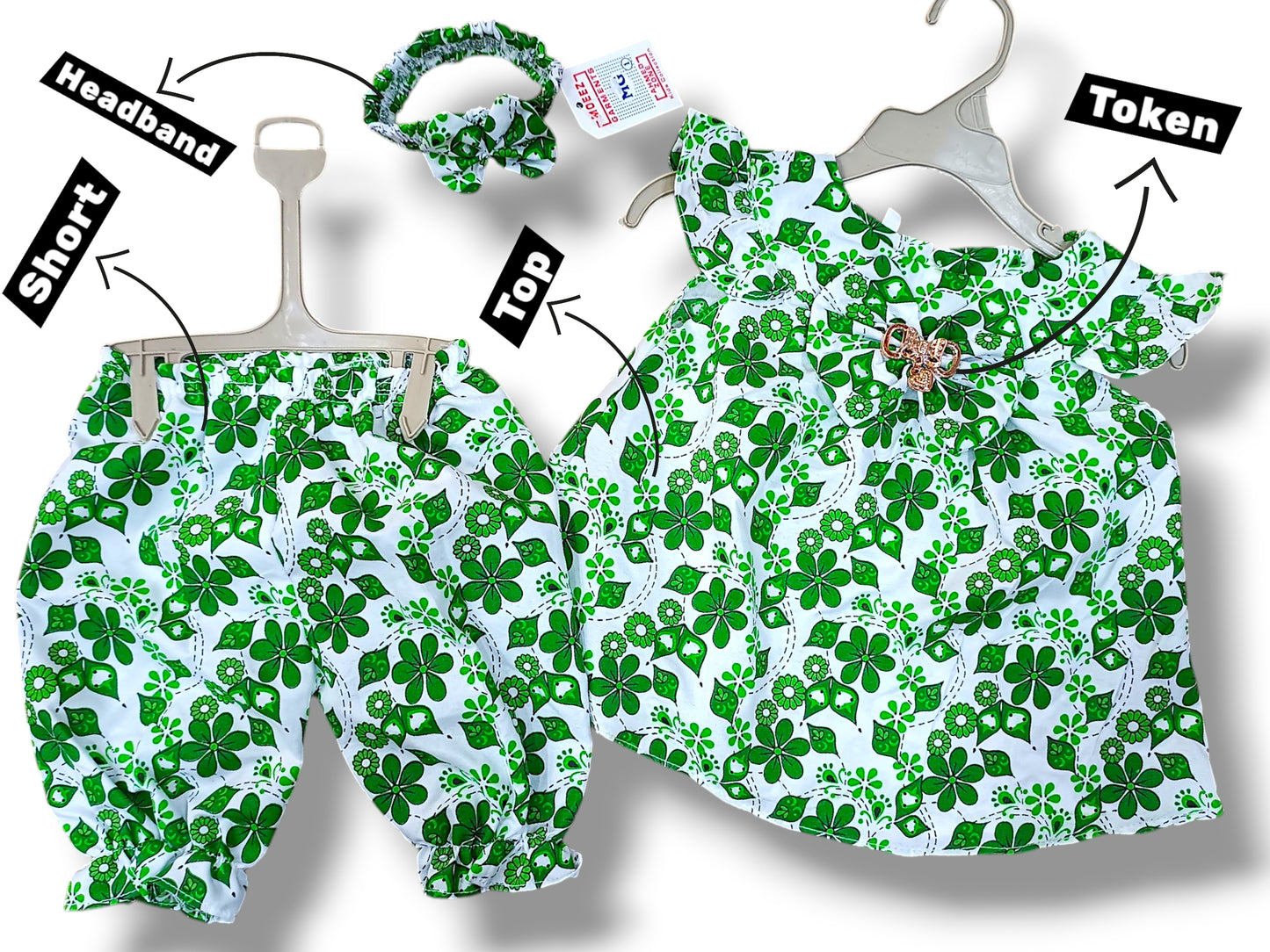 "Jashn-e-Azadi Bloom Set- Baby Girl Outfit""Pakistani Princess.