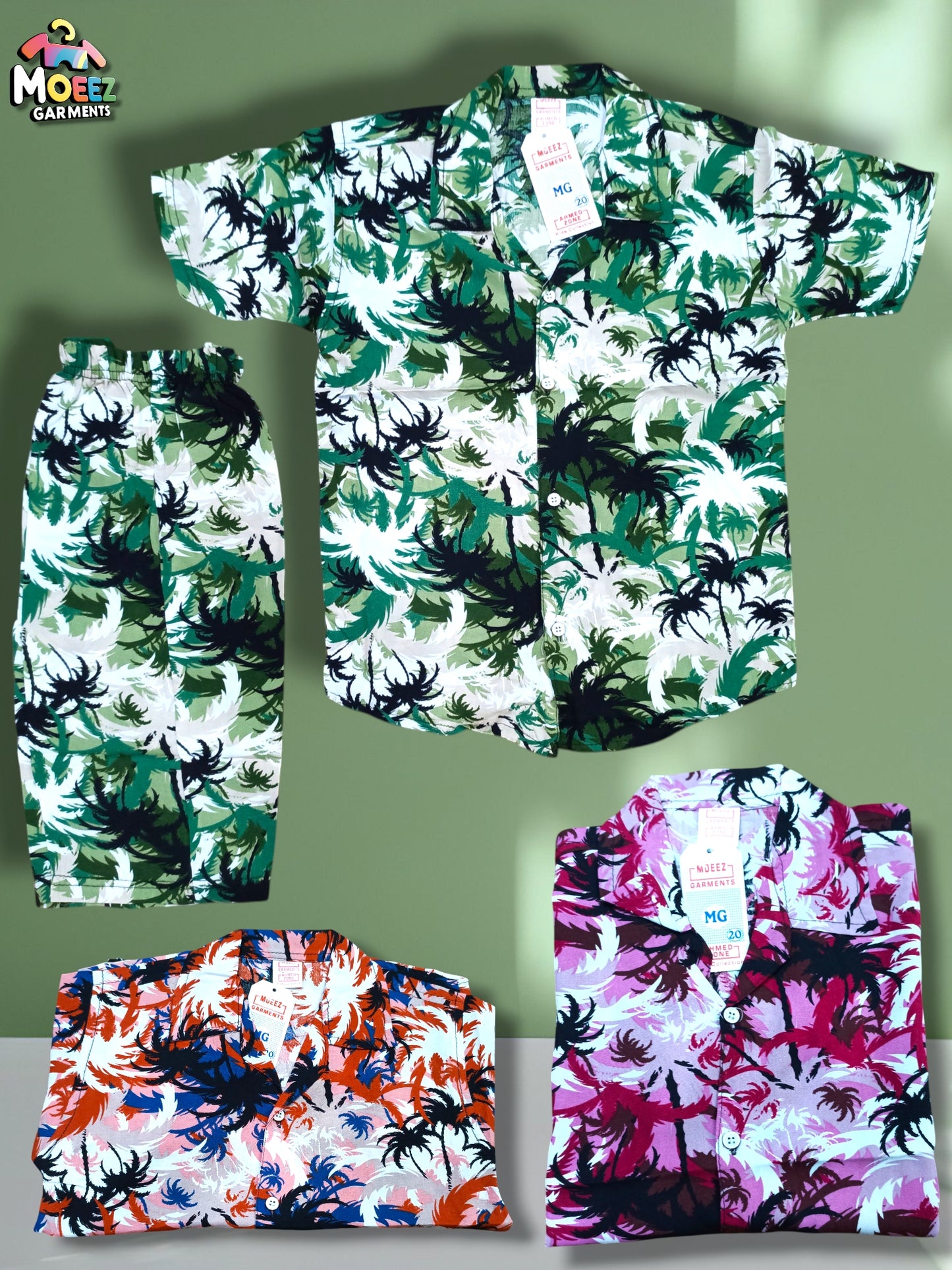 "Printed Linen Baba Suit – Lightweight & Stylish Summer Outfit "